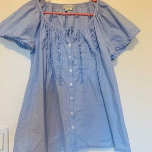 Women blouse baby blue color